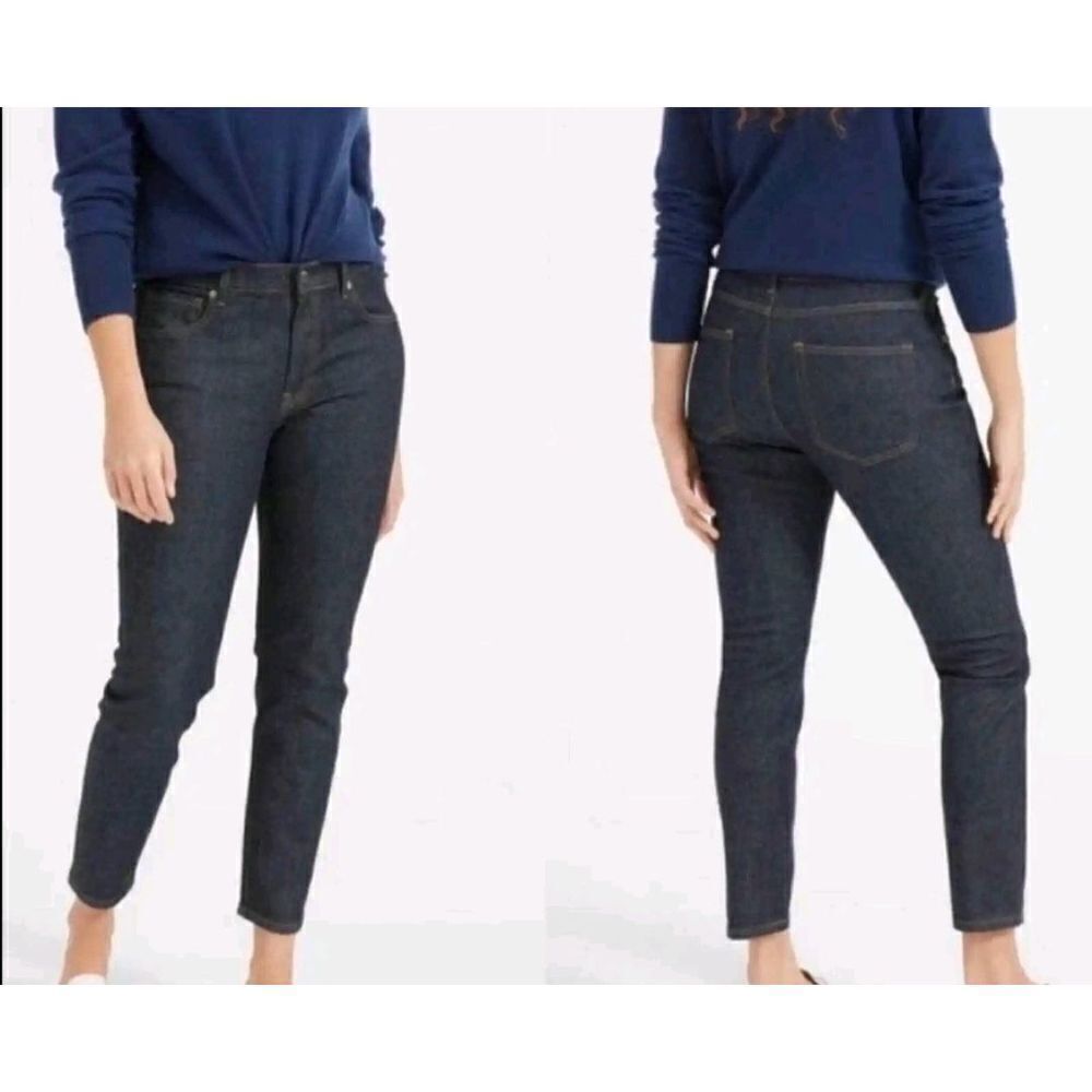 Everlane high rise ankle dark wash jeans sz 30 Regular
